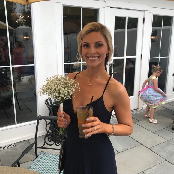 Navy Bridesmaid Dress - Picture 6 of 8